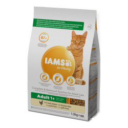 Iams Vitality chat adulte croquettes poulet 1,5kg