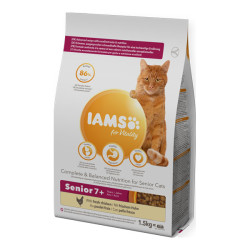 Iams Vitality chat sénior croquettes poulet 1,5kg