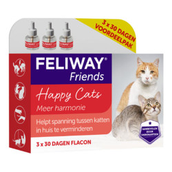 Feliway Friends diffuseur phéromones pack de 3 recharges x 48ml