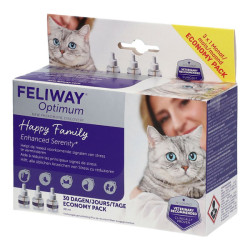 Feliway Optimum diffuseur phéromones pack de 3 recharges x 48ml