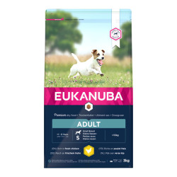 Eukanuba chien adulte petite race croquettes poulet 3kg