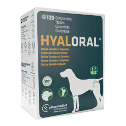 Pharmadiet Hyaloral chien grande et géante race 120 comprimés