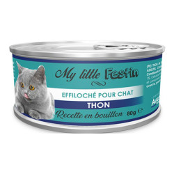 Agecom My Little Festin chat adulte effiloché thon 80gr