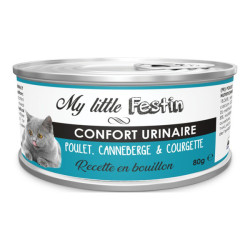 Agecom My Little Festin chat adulte confort urinaire poulet / canneberge et courgette 80gr