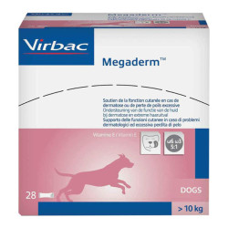 Virbac Megaderm aliment moyen et grand chien 28x8ml