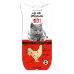 Agecom My Little Friandise chat filet poulet et poisson fumé 30gr