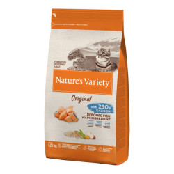 Nature's Variety Original chat adulte stérilisé croquettes saumon 1.25kg