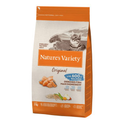 Nature's Variety Original chat adulte stérilisé croquettes saumon 3kg