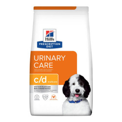 Hill's Prescription Diet C/D Multicare chien adulte croquettes poulet santé urinaire 12kg