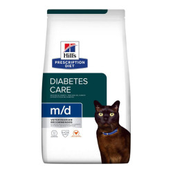 Hill's Prescription Diet M/D Diabètes chat croquettes poulet 1,5kg