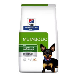 Hill's Prescription Diet Metabolic perte de poids & entretien chien petite race croquettes poulet 1kg