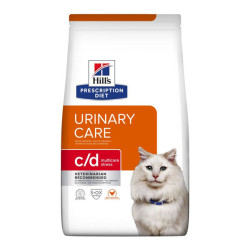 Hill's Prescription Diet C/D Multicare stress santé urinaire chat croquettes poulet 1,5kg