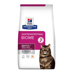 Hill's Prescription Diet Gastrointestinal Biome santé digestive et fibres chat adulte croquettes poulet 1,5kg