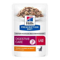 Hill's Prescription Diet I/D santé digestive chat 12 sachets repas poulet de 85gr