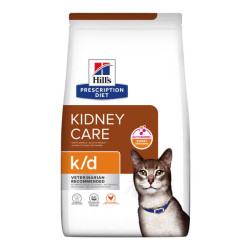 Hill's Prescription Diet K/D santé rénale chat adulte croquettes poulet 8kg