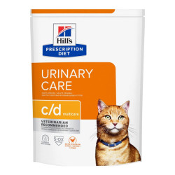 Hill's Prescription Diet C/D Multicare santé urinaire chat adulte croquettes poulet 1,5kg