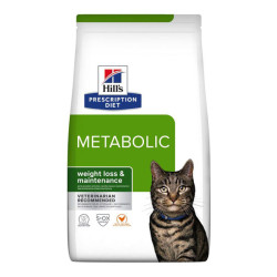 Hill's Prescription Diet Metabolic perte de poids & entretien chat adulte croquettes poulet 1,5kg