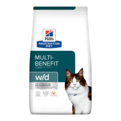 Hill's Prescription Diet W/D Multi-bénéfices chat adulte croquettes poulet 1,5kg