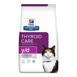 Hill's Prescription Diet Y/D santé thyroïdienne chat adulte croquettes originale 1,5kg