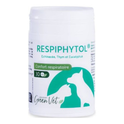 Greenvet Respiphytol confort respiratoire chien et chat 30 comprimés