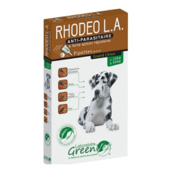 Greenvet Rhodeo L.A. pipettes anti-parasitaires grand chien 4 x 6ml