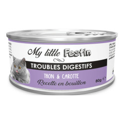 Agecom My Little Festin chat trouble digestif thon et carotte 80gr