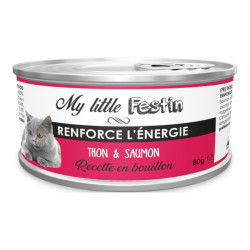 Agecom My Little Festin chat énergie thon et saumon 80gr