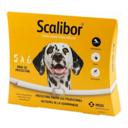 MSD Scalibor grand chien 65cm boîte de 6 colliers