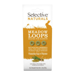 Supreme Selective Naturals Meadow Loops lapins friandises fléole des prés et thym 80gr