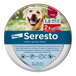 Elanco Seresto grand chien antiparasitaire lot de 2 colliers