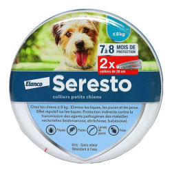 Elanco Seresto petit chien antiparasitaire lot de 2 colliers