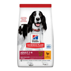 Hill's Science Plan chien adulte moyenne race croquettes poulet 14kg