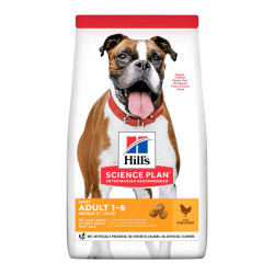 Hill's Science Plan Light chien adulte moyenne race croquettes poulet 14kg