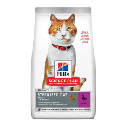 Hill's Science Plan stérilisé chat adulte croquettes canard 1,5kg