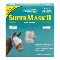 Farnam Supersmask II masque anti-insectes sans oreilles taille poulain