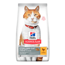 Hill's Science Plan stérilisé chat adulte croquettes poulet 3kg