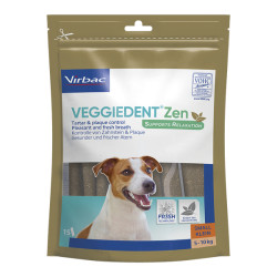 Virbac VeggieDent Zen chien 5 - 10kg 15 lamelles à mâcher