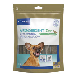 Virbac VeggieDent Zen chien moins de 5kg 15 lamelles à mâcher