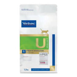 Virbac HPM U1 Struvite Dissolution croquettes pour chat 1,5kg