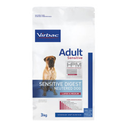 Virbac HPM chien adulte sensible stérilisé grande et moyenne race croquettes 3kg