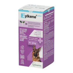 Vetoquinol Zylkene plus chien moyen 15 - 60kg - 30 gélules