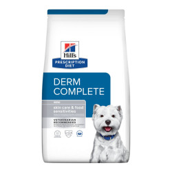 Hill's Prescription Diet Derm complete chien petite race croquettes saveur original 1kg