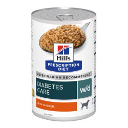 Hill's Prescription Diet W/D soin diabètes chien pâtée poulet 12 x 370gr