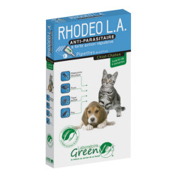 Greenvet Rhodeo L.A. anti-parasitaires chiot chaton 4 pipettes