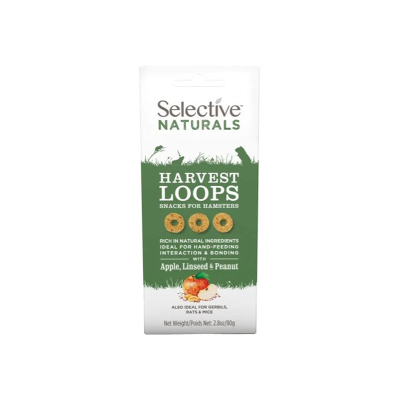 Selective Naturals Harvest Loops Friandises hamster et rongeurs 80gr