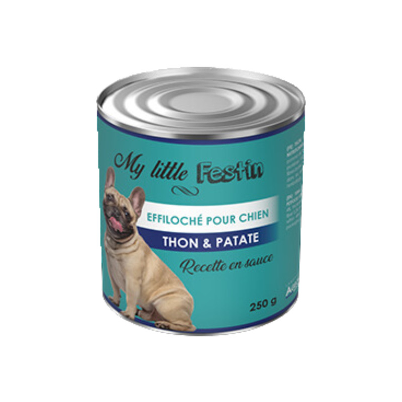 Agecom My Little Festin pour Chien pâtée sauce thon & patate 250gr