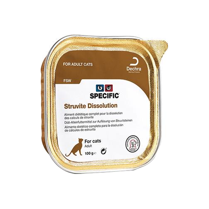 Specific FSW Struvite Dissolution terrines chat 7 x 100gr