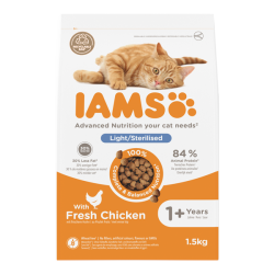 Iams Advenced Nutrition chat adulte stérilisé Croquettes poulet 1.5kg