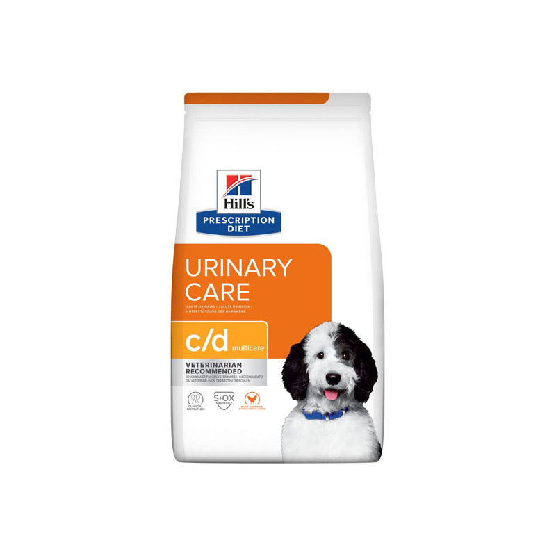 Hill's Prescription Diet C/D Multicare santé urinaire chien croquettes poulet 1.5kg