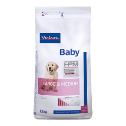 Virbac HPM Baby chien grande et moyenne race croquettes 12kg